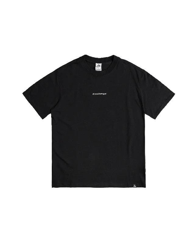 All Conditions T-shirt - Black-- Houndstooth Herringbone Solid