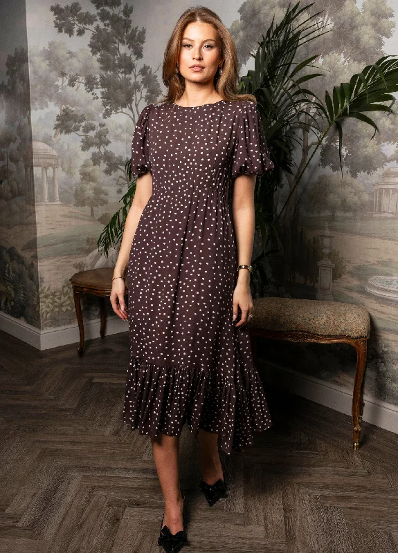 Johanna Dress Dark Choko Tunics Velvet soft