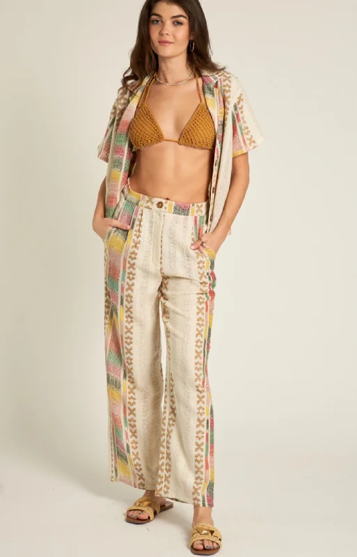 Natural Print Pants Slim-Fit Leggings