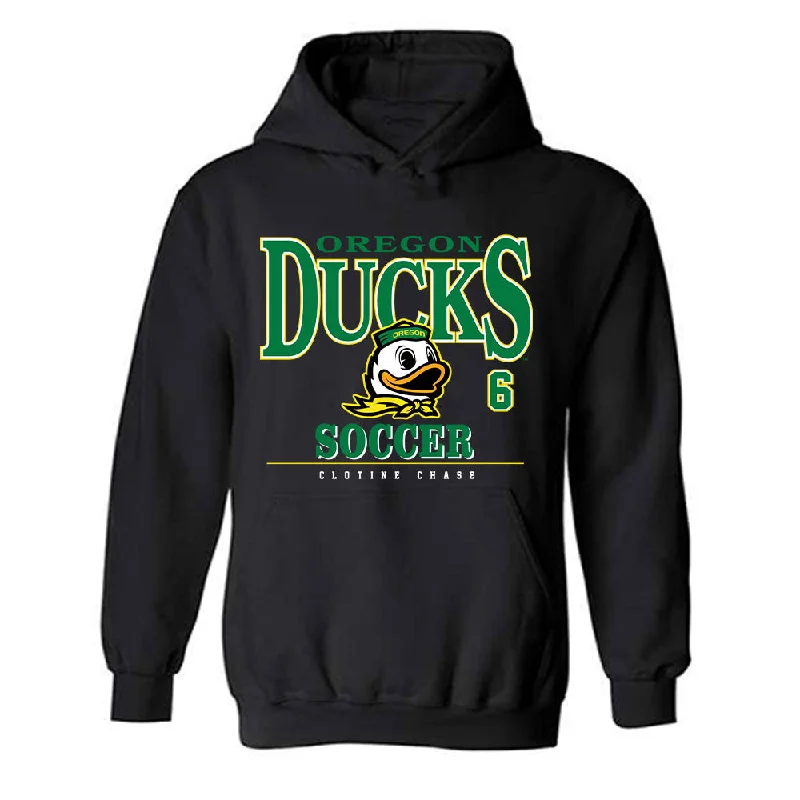Oregon - NCAA Women's Soccer : Clotine Chase - Classic Fashion Shersey Hooded Sweatshirt Hoodie with Belted Waist Structured Tailored Oregon - NCAA Women's Soccer : Clotine Chase - Classic Fashion Shersey Hooded Sweatshirt Hoodie with Belted Waist Structured Tailored