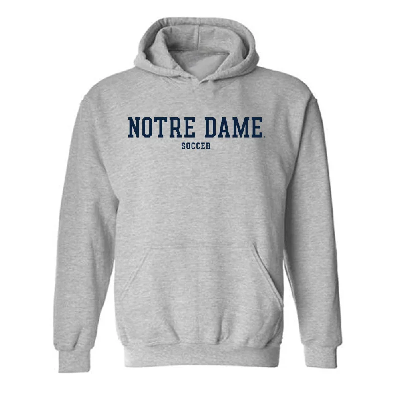 Notre Dame - NCAA Women's Soccer : Sonoma Kasica - Classic Fashion Shersey Hooded Sweatshirt Hoodie with Ribbed Neckline Snug Warm Notre Dame - NCAA Women's Soccer : Sonoma Kasica - Classic Fashion Shersey Hooded Sweatshirt Hoodie with Ribbed Neckline Snug Warm