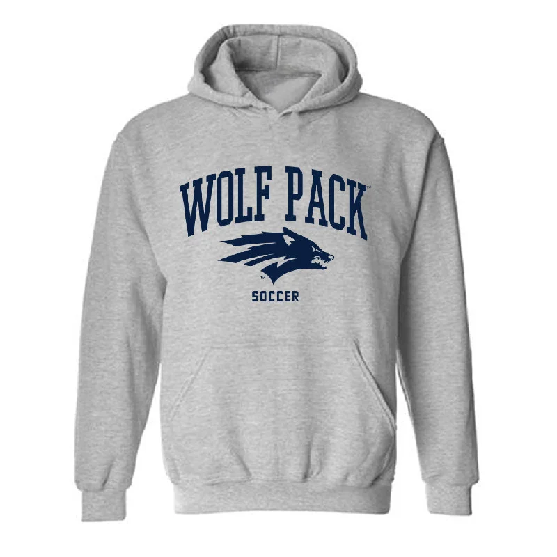Nevada - NCAA Women's Soccer : Rylee Husted - Classic Shersey Hooded Sweatshirt Hoodie with Lace Feminine Delicate Nevada - NCAA Women's Soccer : Rylee Husted - Classic Shersey Hooded Sweatshirt Hoodie with Lace Feminine Delicate