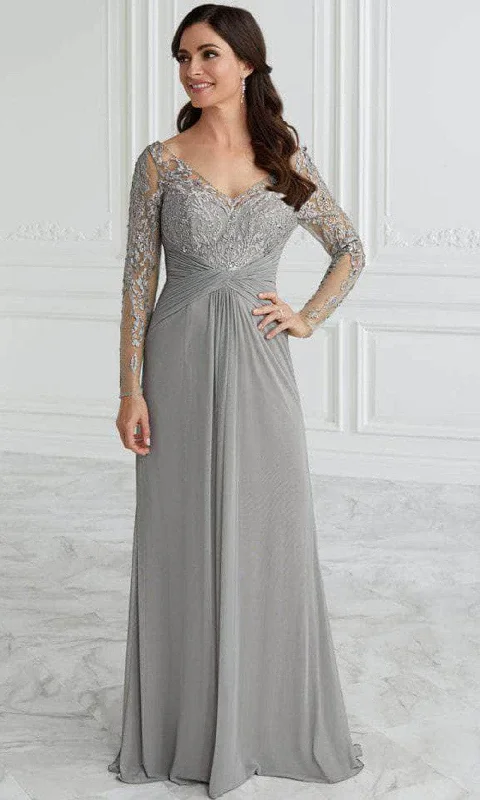 Christina Wu Elegance 17098 - Sheer Long-Sleeved Evening Dress Tunics Silk luxurious Christina Wu Elegance 17098 - Sheer Long-Sleeved Evening Dress Tunics Silk luxurious