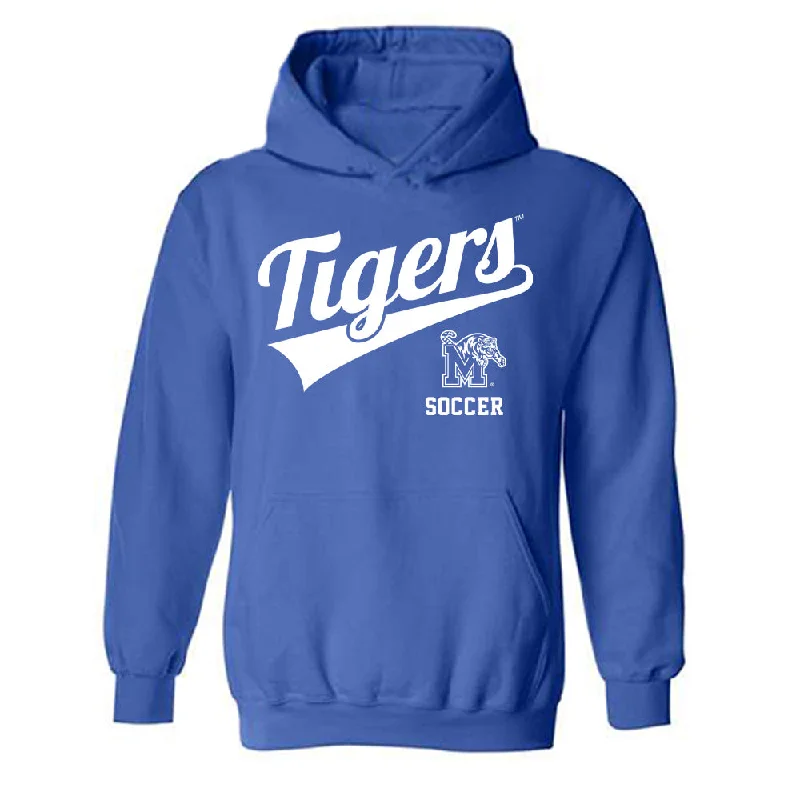 Memphis - NCAA Women's Soccer : Finley Lavin - Classic Shersey Hooded Sweatshirt Hoodie with Raw Hem Edgy Unfinished Memphis - NCAA Women's Soccer : Finley Lavin - Classic Shersey Hooded Sweatshirt Hoodie with Raw Hem Edgy Unfinished