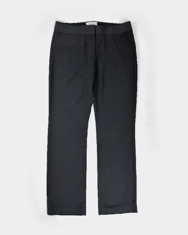 Maison Margiela 4 Viscose Fluid Black Pants FW 2016 Elegant High-Waist Pants