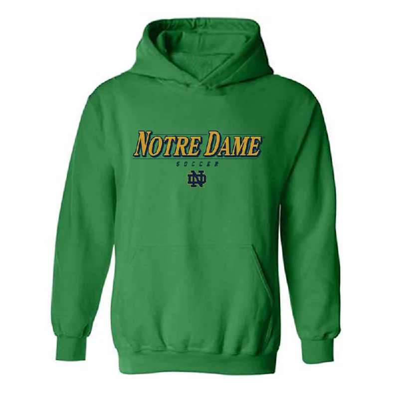 Notre Dame - NCAA Women's Soccer : Grace Restovich - Classic Shersey Hooded Sweatshirt Hoodie with Hem Detail Decorative Unique