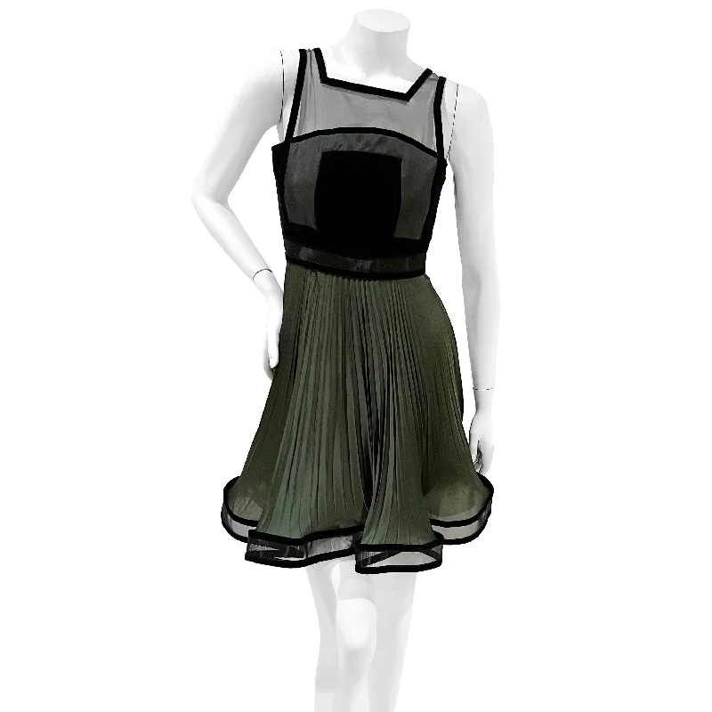2009 Green and Black A-Line Dress Tunics Bestseller popular
