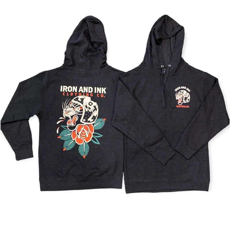 New "Moto Panther" unisex hoodie Hoodie with Pattern Geometric Abstract