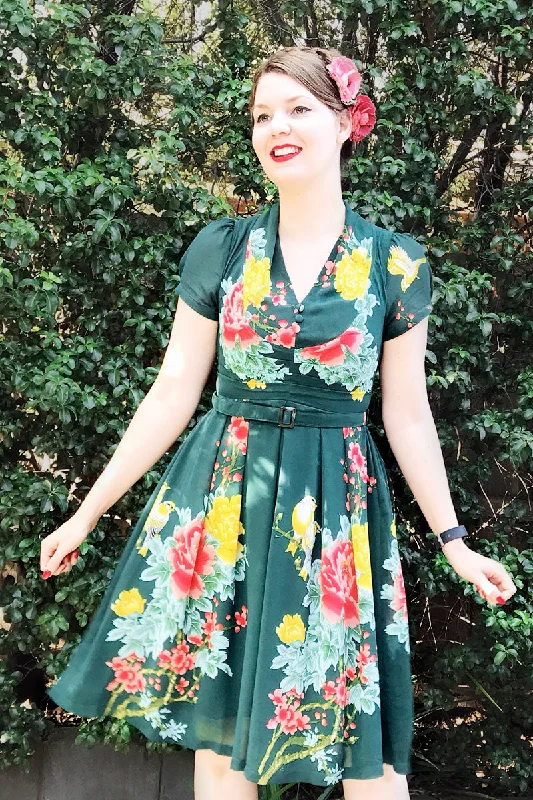 Grace Kelly Orange Poppies Dress Tunics Running lightweight