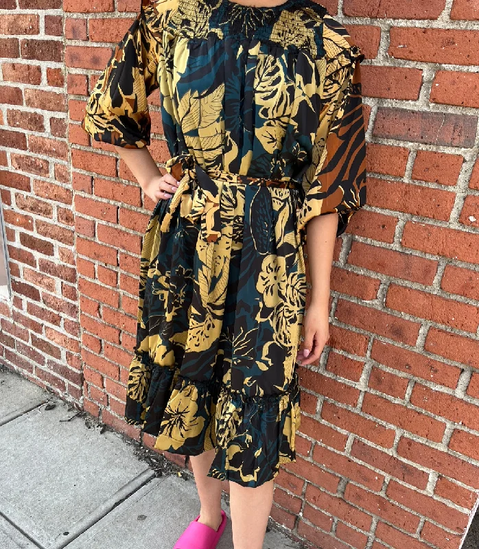 Multi-Colored Dress D-1642o Tunics Versatile functional