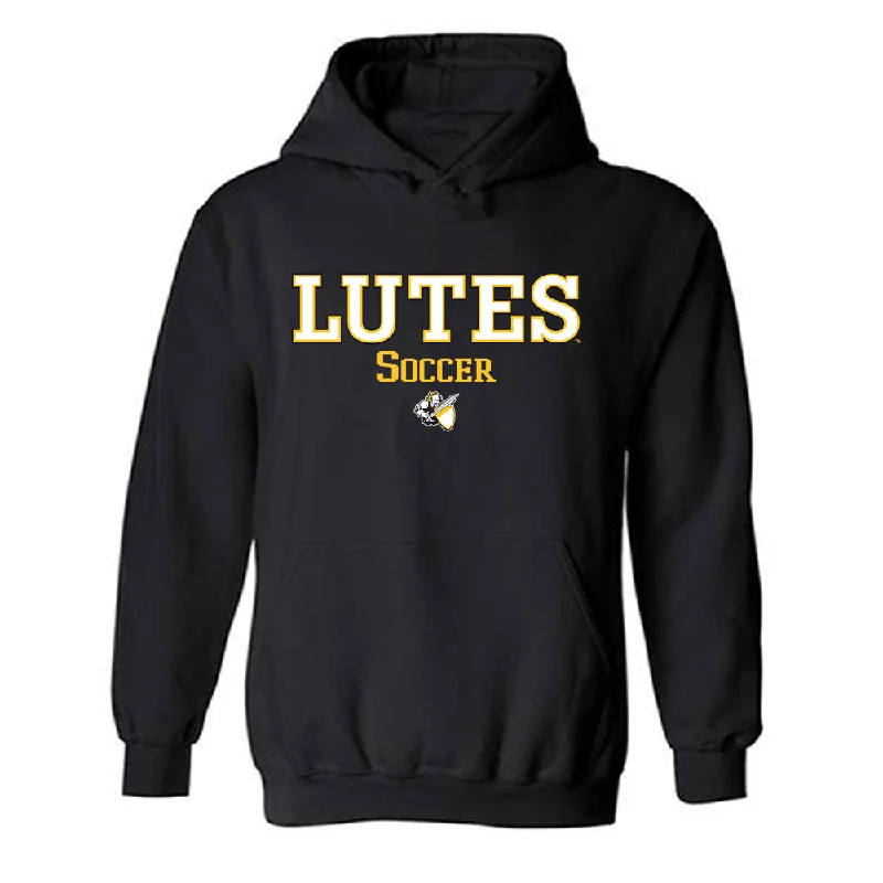 PLU - NCAA Women's Soccer : Kiana Gutierrez - Hooded Sweatshirt Classic Shersey Hoodie with Button Placket Classic Preppy PLU - NCAA Women's Soccer : Kiana Gutierrez - Hooded Sweatshirt Classic Shersey Hoodie with Button Placket Classic Preppy