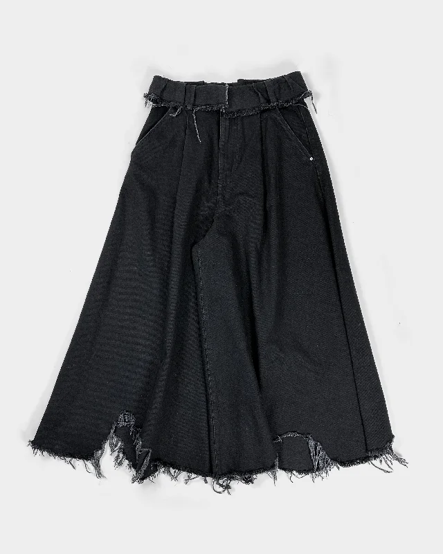 Diesel Black Distressed Massive Wide Denim Pants 2000's Trendy Palazzo Pants