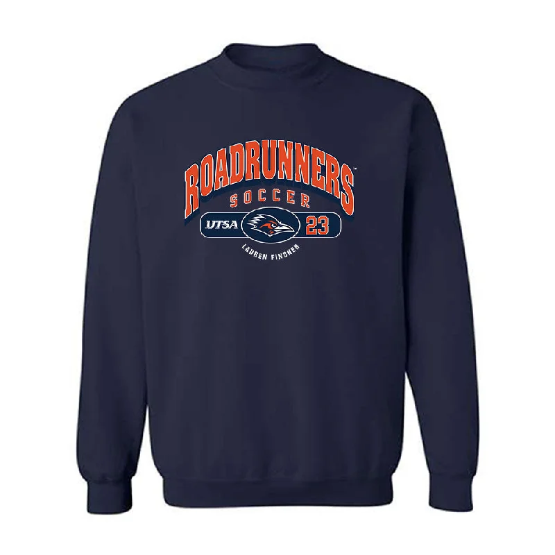 UTSA - NCAA Women's Soccer : Lauren Fincher - Classic Fashion Shersey Crewneck Sweatshirt Hoodie with Double Zipper Versatile Adjustable UTSA - NCAA Women's Soccer : Lauren Fincher - Classic Fashion Shersey Crewneck Sweatshirt Hoodie with Double Zipper Versatile Adjustable