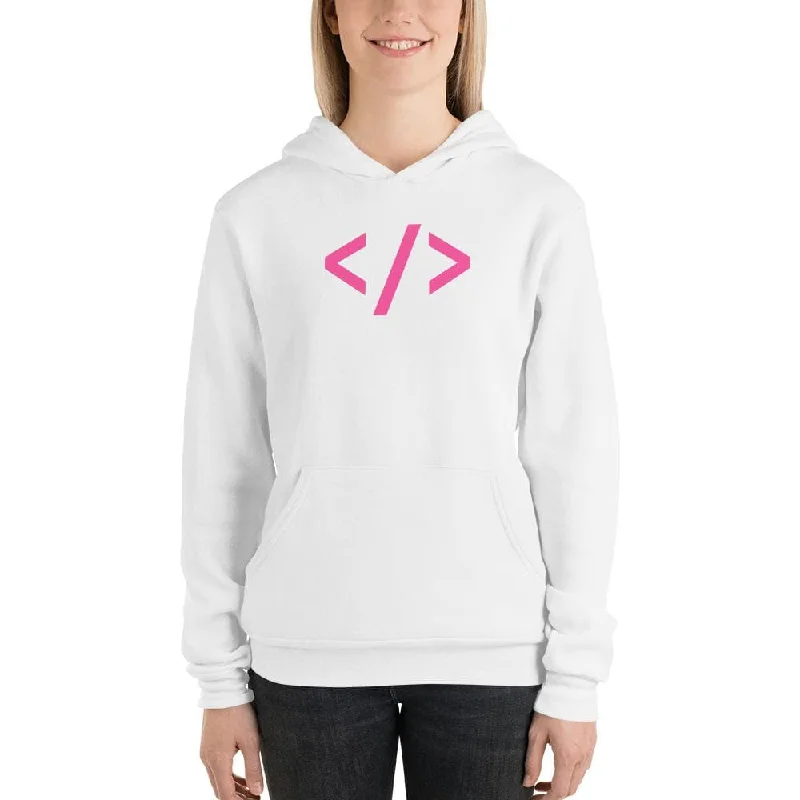 Autonomous Pink - women hoodie Hoodie with Print Artistic Unique