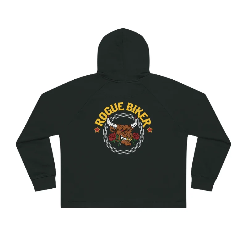Rogue Biker [RB] Women's | Bower Cropped Hoodie Sweatshirt Hoodie with Camouflage Military Edgy