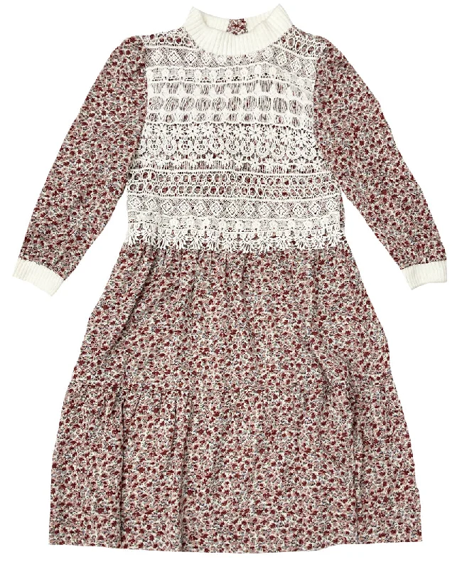 Floral Lacey Dress D-1220 Tunics Mesh breathable