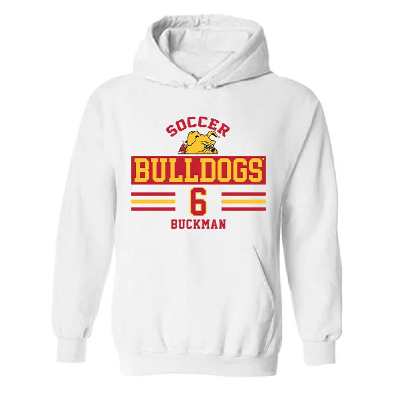 Ferris State - NCAA Women's Soccer : Haley Buckman - Hooded Sweatshirt Hoodie with Bell Sleeves Flared Feminine Ferris State - NCAA Women's Soccer : Haley Buckman - Hooded Sweatshirt Hoodie with Bell Sleeves Flared Feminine