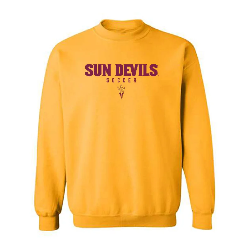 Arizona State - NCAA Women's Soccer : Mia lanni - Classic Shersey Crewneck Sweatshirt Hoodie with Hem Fringe Bohemian Relaxed
