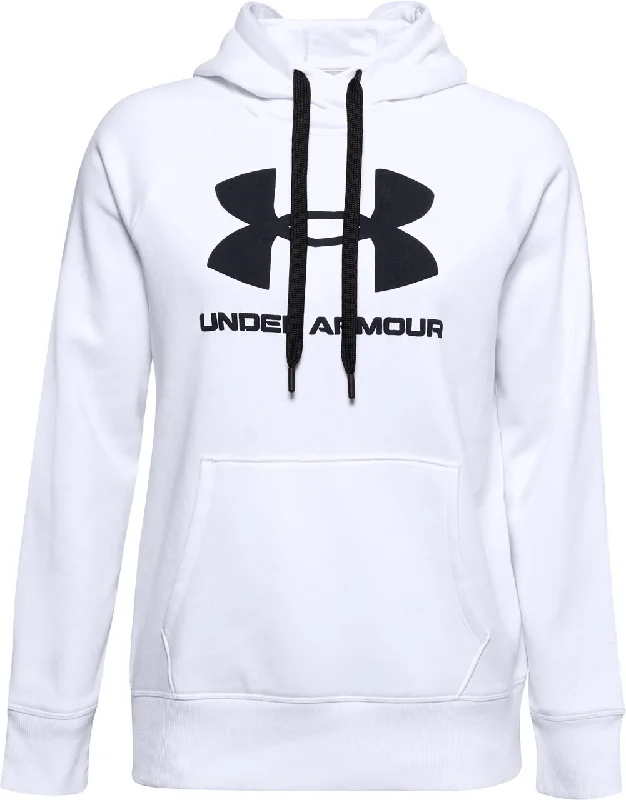 Under Armour Womens Rival Fleece Logo Hoodie Sweatshirt Hoodie with Double Zipper Versatile Adjustable