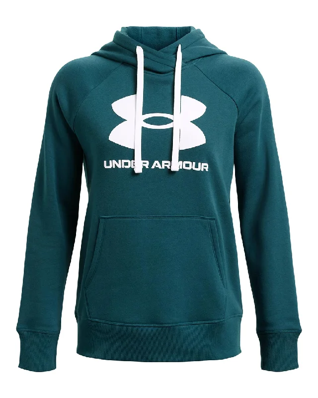Under Armour Womens Rival Fleece Hoodie Sweatshirt Hoodie with Half-Zip Sporty Casual