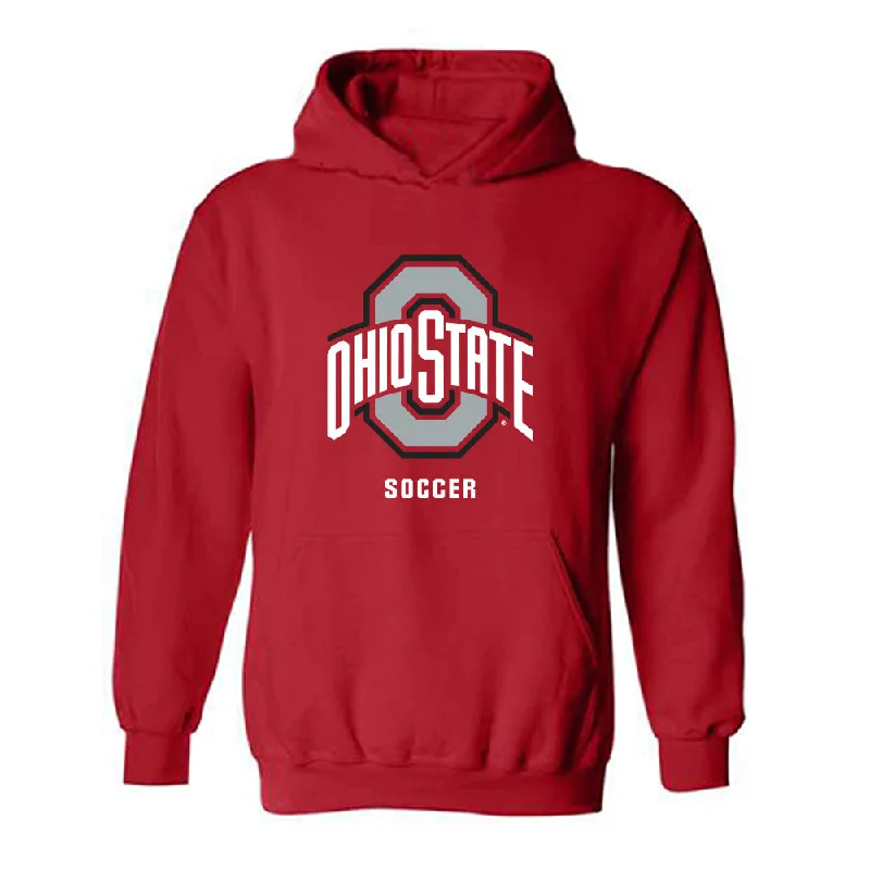 Ohio State - NCAA Women's Soccer : Molly Pritchard - Classic Shersey Hooded Sweatshirt Hoodie with Velcro Closure Adjustable Secure Ohio State - NCAA Women's Soccer : Molly Pritchard - Classic Shersey Hooded Sweatshirt Hoodie with Velcro Closure Adjustable Secure