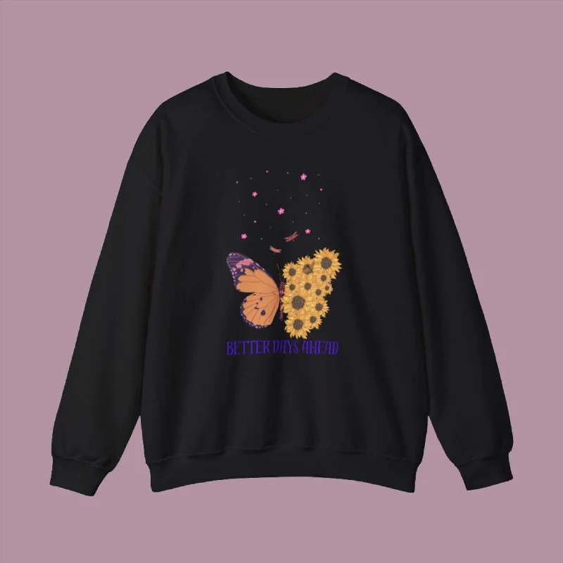 Unisex Heavy Blend™ Crewneck Sweatshirt Hoodie with Applique Textured Unique