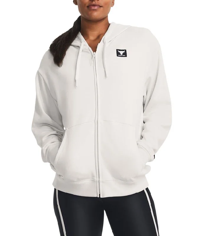 Under Armour Womens Project Rock Terry Fleece Zip-Up Hoodie Hoodie with Frayed Bohemian Relaxed Under Armour Womens Project Rock Terry Fleece Zip-Up Hoodie Hoodie with Frayed Bohemian Relaxed