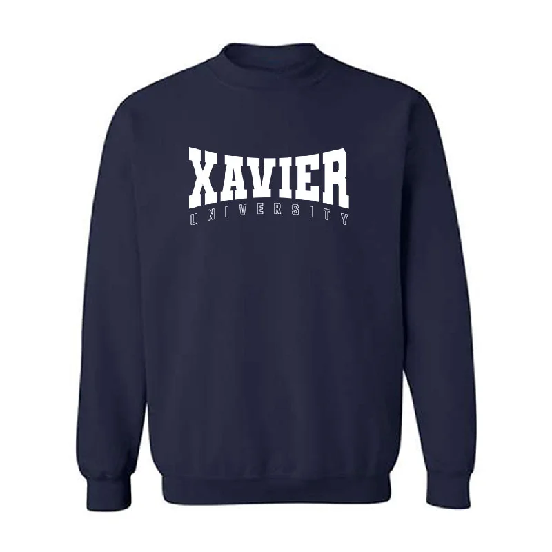 Xavier - NCAA Women's Soccer : Taylor Thomas - Generic Shersey Crewneck Sweatshirt Hoodie with Front Slit Layering Stylish Xavier - NCAA Women's Soccer : Taylor Thomas - Generic Shersey Crewneck Sweatshirt Hoodie with Front Slit Layering Stylish