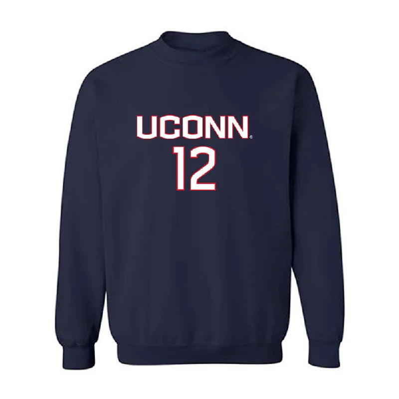 UConn - NCAA Women's Soccer : Isabella Meadows - Replica Shersey Crewneck Sweatshirt Hoodie with Hem Elastic Stretchable Comfortable UConn - NCAA Women's Soccer : Isabella Meadows - Replica Shersey Crewneck Sweatshirt Hoodie with Hem Elastic Stretchable Comfortable