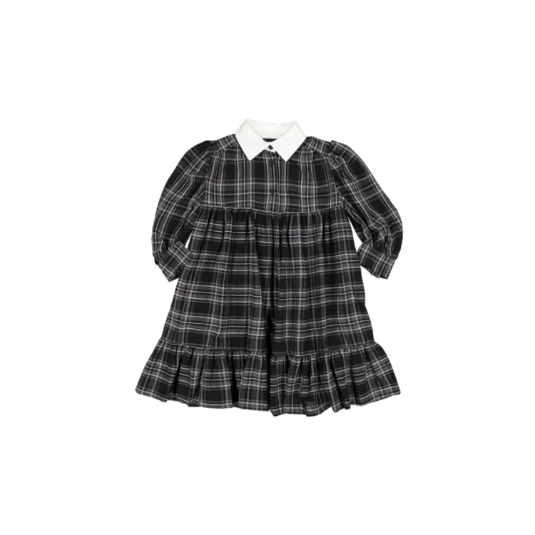 EBBA DRESS-Dark Grey square Tunics Versatile functional