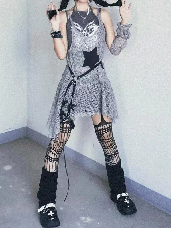 Wjczt Arm Gloves Hollow Out Star Crochet Knit Mini Dress Stylish Sweetheart Mini Dress Wjczt Arm Gloves Hollow Out Star Crochet Knit Mini Dress Stylish Sweetheart Mini Dress