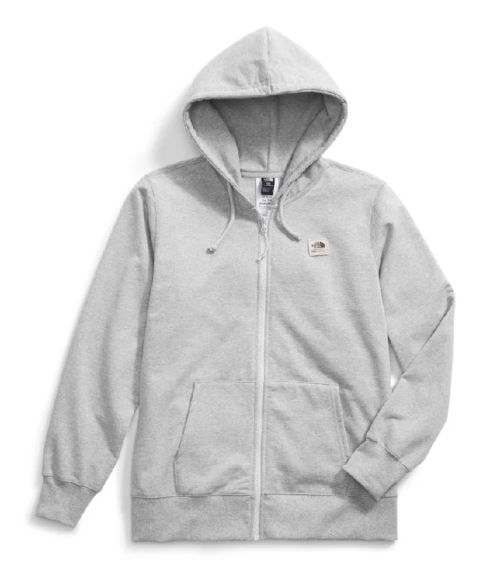 The North Face Womens Heritage Patch Full Zip Hoodie Sweatshirt Hoodie with Cropped Fit Short Trendy