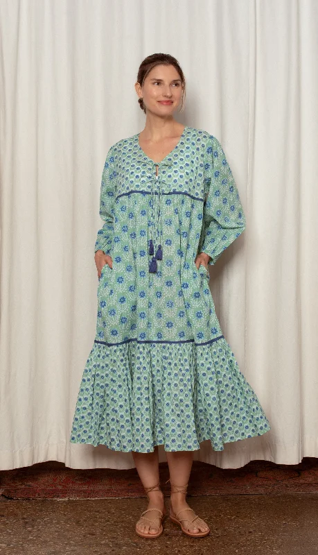 Evie Dress - Green and Blue Azalea Tunics Plaid country