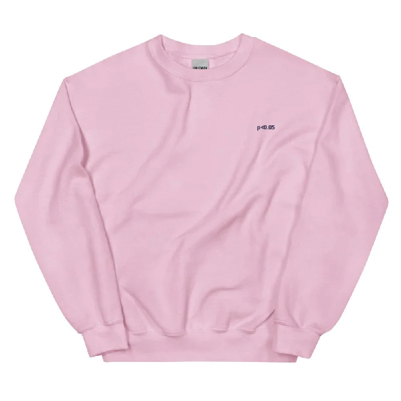 p<0.05 Data Scientist light pink sweatshirt Hoodie with Button Classic Timeless