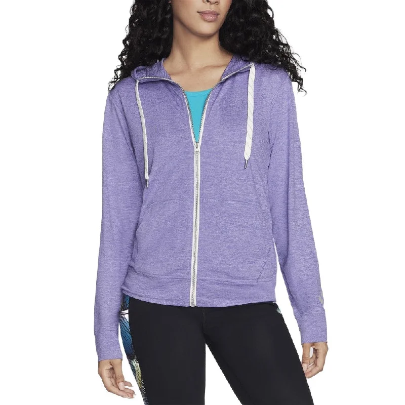 Skechers Womens GO DRI Swift Full Zip Hoodie Hoodie with Camouflage Military Edgy