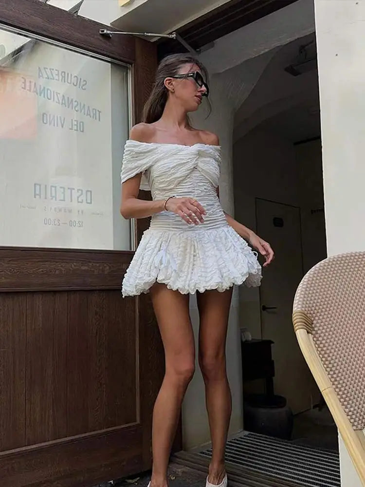Wjczt Solid Pleated Strapless Mini Dress Women Sexy Off Shoulder High Waist Lace Up Slim Dresses Lady Beach Vacation Vestidos Stylish Short-Sleeve Mini Dress Wjczt Solid Pleated Strapless Mini Dress Women Sexy Off Shoulder High Waist Lace Up Slim Dresses Lady Beach Vacation Vestidos Stylish Short-Sleeve Mini Dress