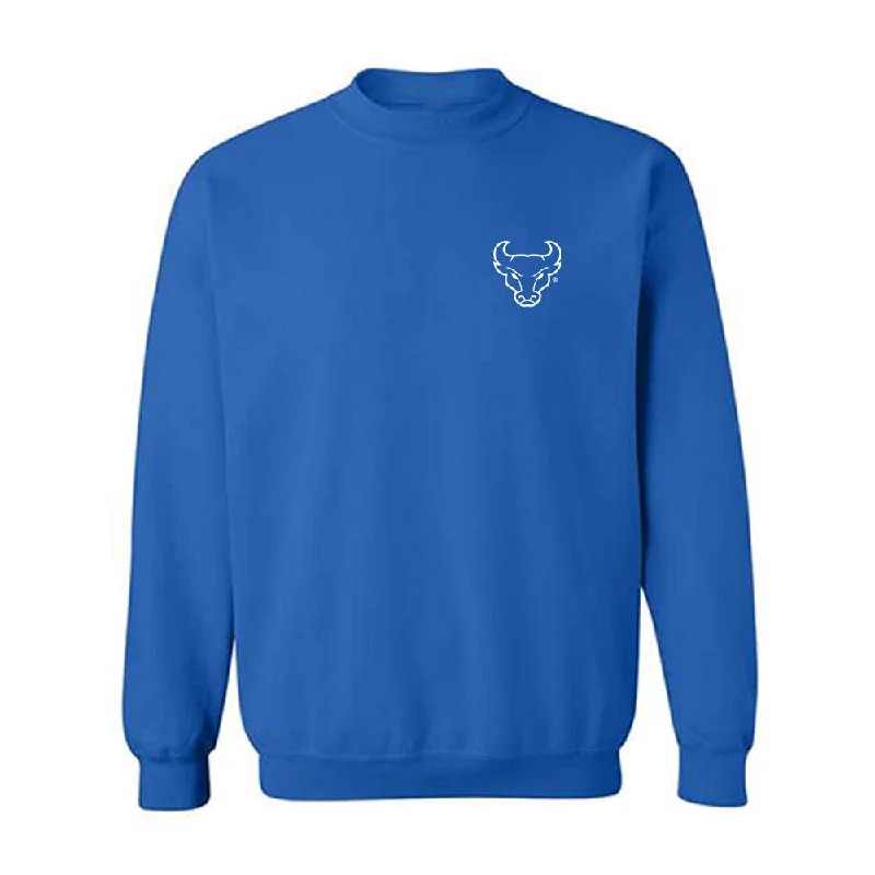 Buffalo - NCAA Women's Soccer : Talia Vitullo - Crewneck Sweatshirt Hoodie with Hem Raw Edge Edgy Unfinished Buffalo - NCAA Women's Soccer : Talia Vitullo - Crewneck Sweatshirt Hoodie with Hem Raw Edge Edgy Unfinished