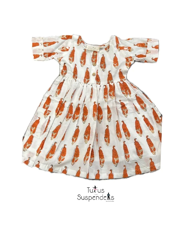 Tigers Dress Floral Print girly