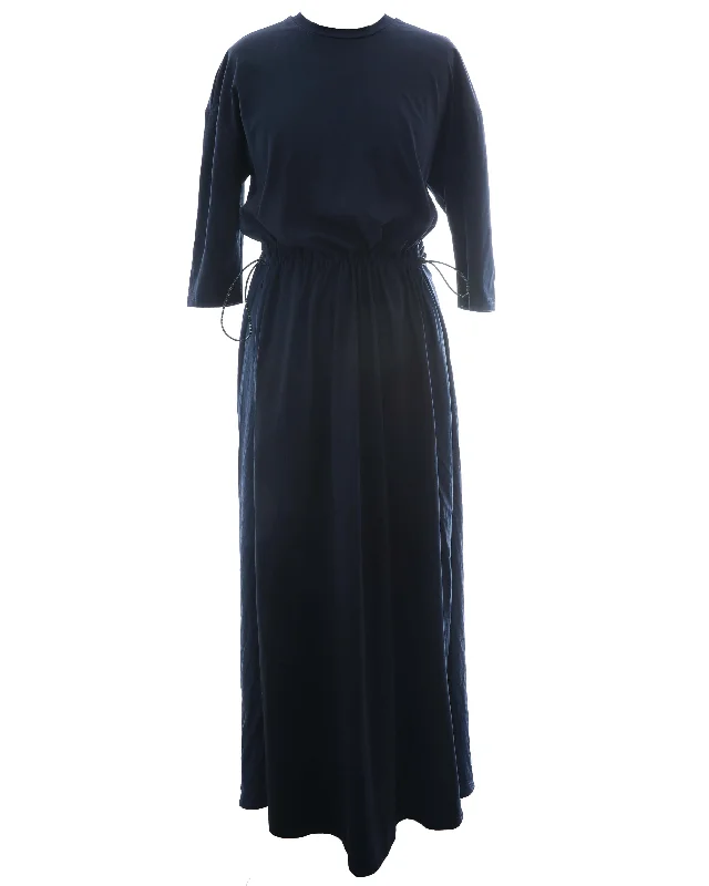 HDR104-PANELLED DRESS WITH TOGGLE-Navy Tunics Canvas sturdy