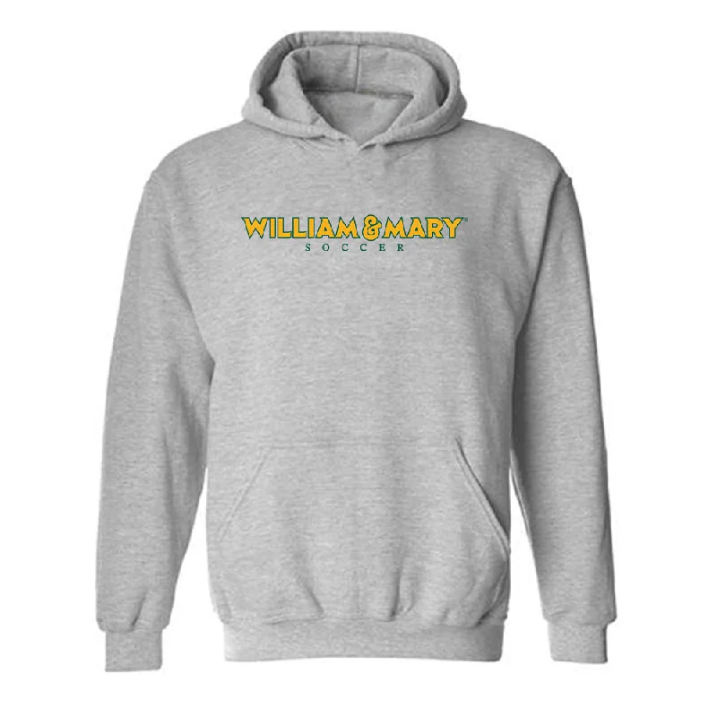 William & Mary - NCAA Women's Soccer : Gabriella Kurtas - Sports Shersey Hooded Sweatshirt Hoodie with High Neck Warm Protective