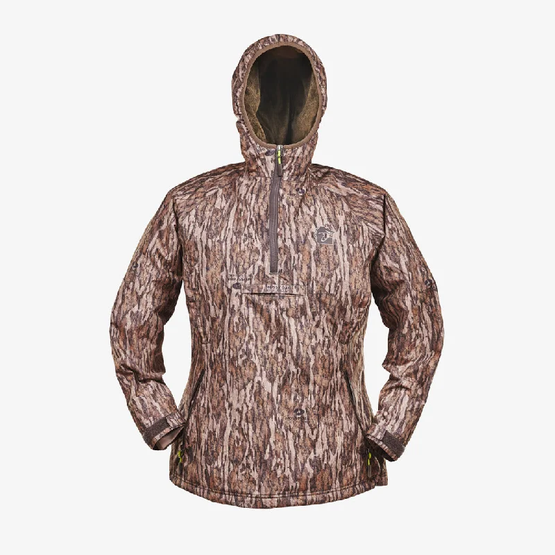 Gator Wader Waterproof 1/2 Zip Bog Hoodie | Womens - Mossy Oak Bottomland Hoodie with Hem Elastic Stretchable Comfortable Gator Wader Waterproof 1/2 Zip Bog Hoodie | Womens - Mossy Oak Bottomland Hoodie with Hem Elastic Stretchable Comfortable
