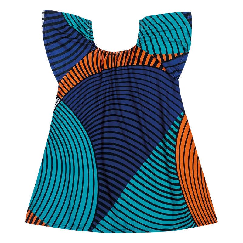 Colorblock Dress 600897 Boatneck Modish Everyday