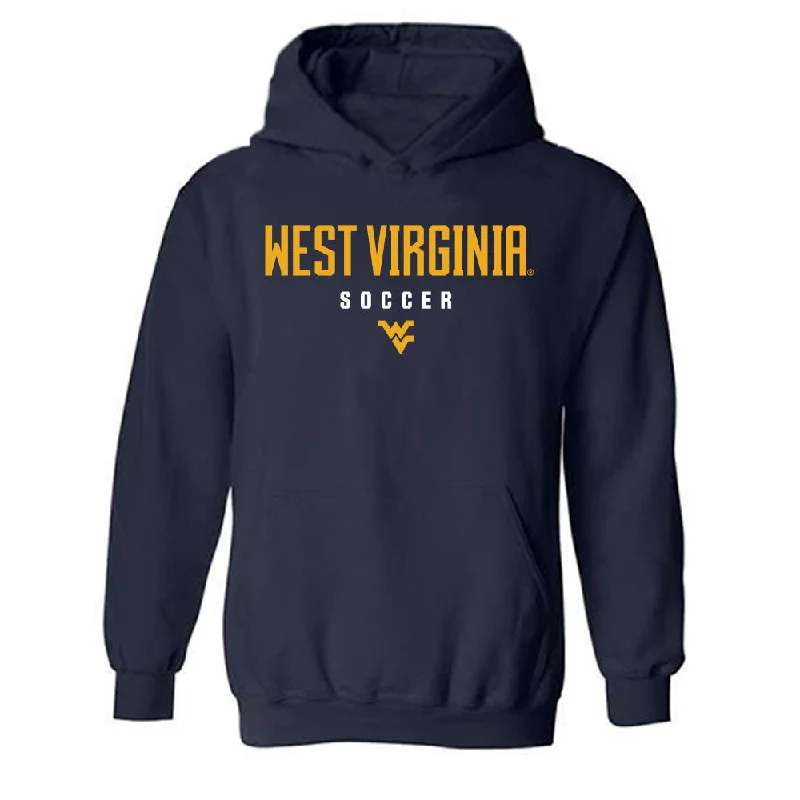 West Virginia - NCAA Women's Soccer : Ajanae Respass - Classic Shersey Hooded Sweatshirt Hoodie with Strings Custom Fit Adjustable West Virginia - NCAA Women's Soccer : Ajanae Respass - Classic Shersey Hooded Sweatshirt Hoodie with Strings Custom Fit Adjustable