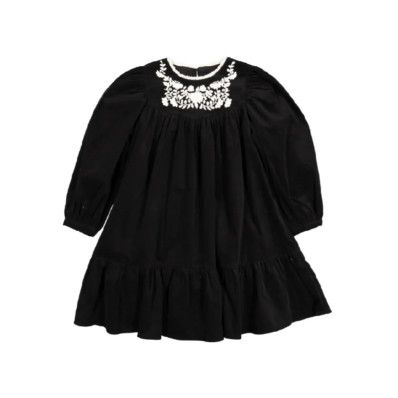 Alida Dress-Black Tunics Silk luxurious