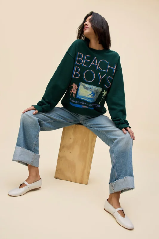 The Beach Boys Silver Anniversary BF Sweatshirt Hoodie with Hood Adjustable Protection