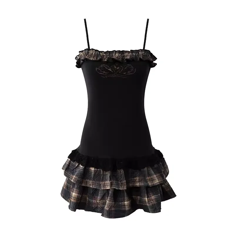 Wjczt A-line Black Mini Dress  HOT1357 Comfortable Wrap Mini Dress