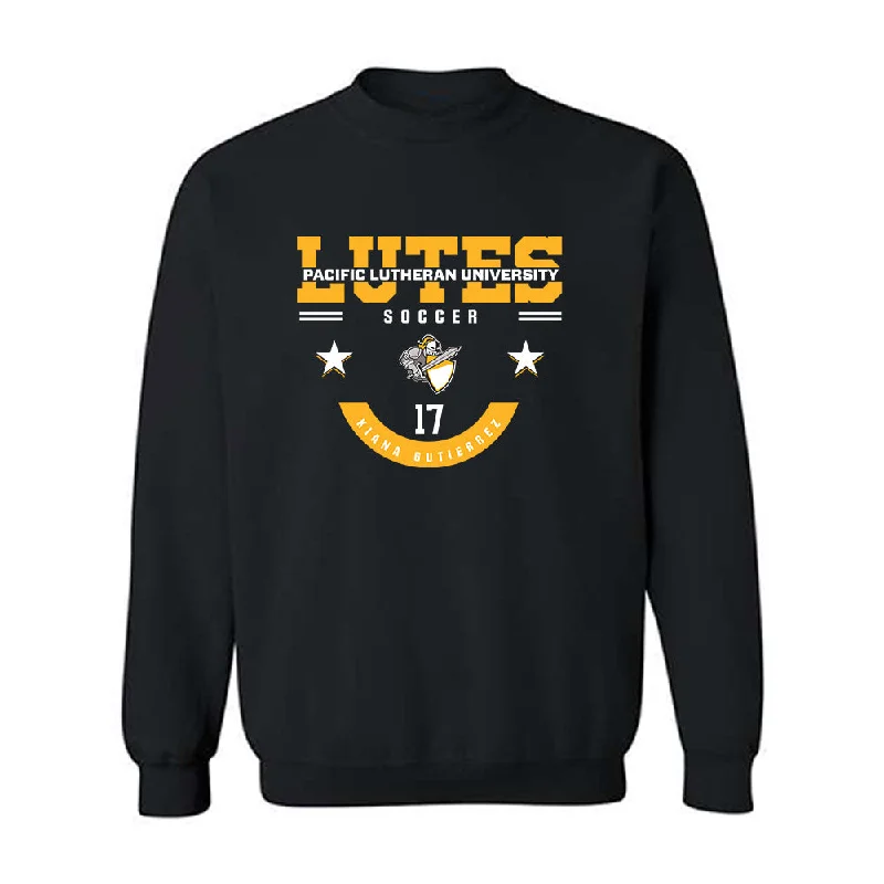 PLU - NCAA Women's Soccer : Kiana Gutierrez - Crewneck Sweatshirt Classic Fashion Shersey Hoodie with Zipper Placket Modern Functional PLU - NCAA Women's Soccer : Kiana Gutierrez - Crewneck Sweatshirt Classic Fashion Shersey Hoodie with Zipper Placket Modern Functional