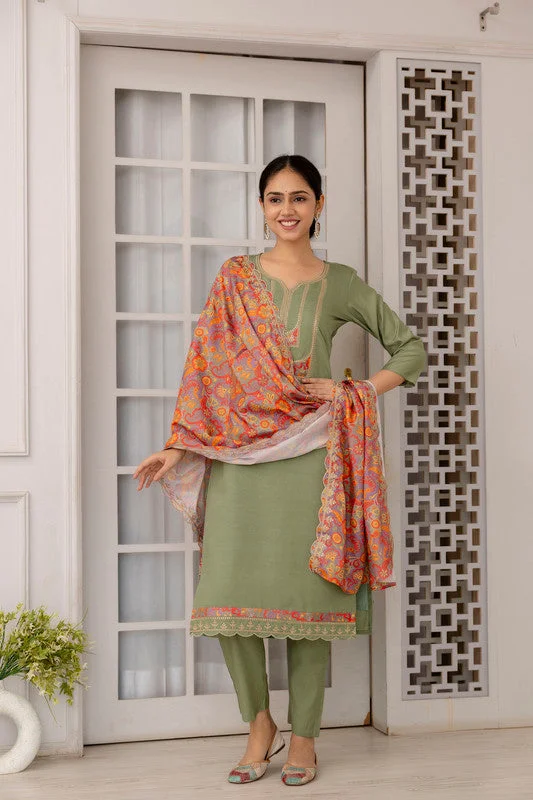 NOZ2TOZ Women's Viscose Yoke Design Solid Straight Kurta Pant With Dupatta - Pista Green Comfortable Fleece Pants NOZ2TOZ Women's Viscose Yoke Design Solid Straight Kurta Pant With Dupatta - Pista Green Comfortable Fleece Pants