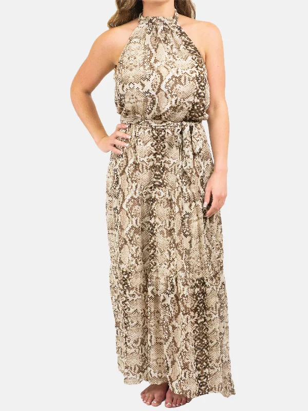 High Neck Snake Dress Tunics Essential wardrobe