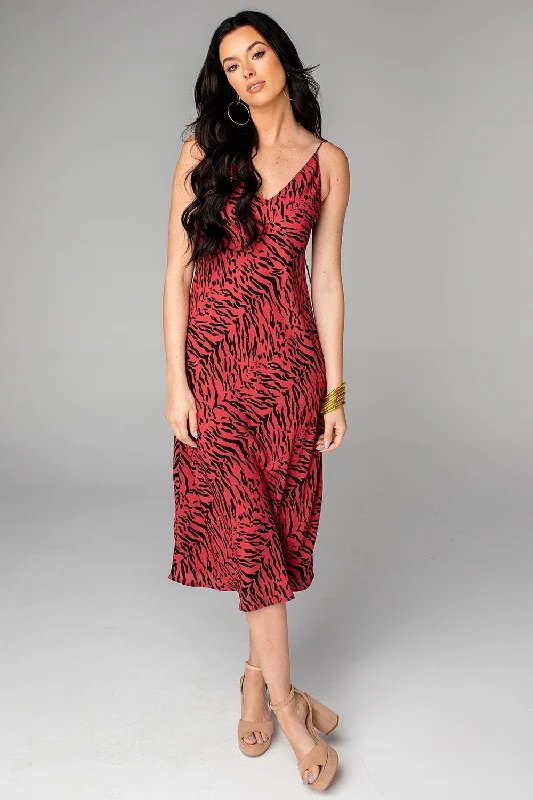 Tiff Midi Slip Dress - Tigers Blood Tunics Gym athletic